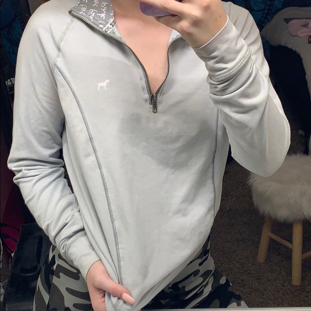 Victoria secret patterned collar vneck
